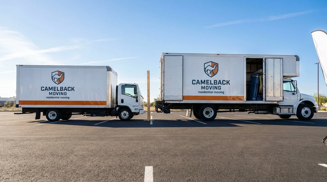 Moving truck size capacity guide in Valmeyer